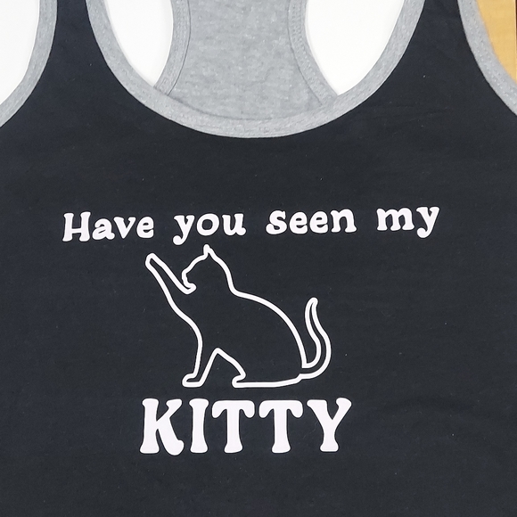 Custom Kitty Racerback Sleeveless Tank Top - Picture 15 of 17